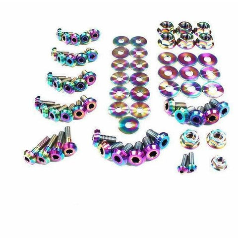 Dress Up Bolts Titanium Full Engine Bay Kit | 1990-1994 1G DSM (MIT-013-Ti)