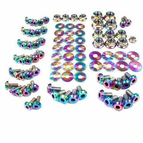 Dress Up Bolts Titanium Full Engine Bay Kit | 1995-1999 2G DSM (MIT-015-Ti)