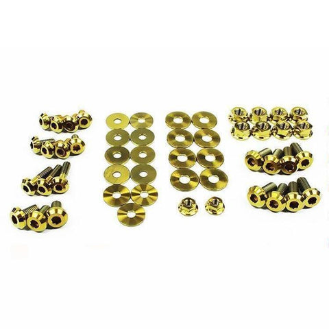 Dress Up Bolts Titanium Engine Bay Kit | 2003-2008 Nissan 350Z Z33 (NIS-009-Ti)