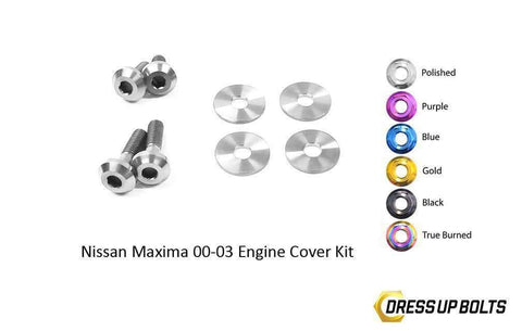 Dress Up Bolts Titanium Engine Cover Kit | 2000-2003 Nissan Maxima (NIS-048-Ti)