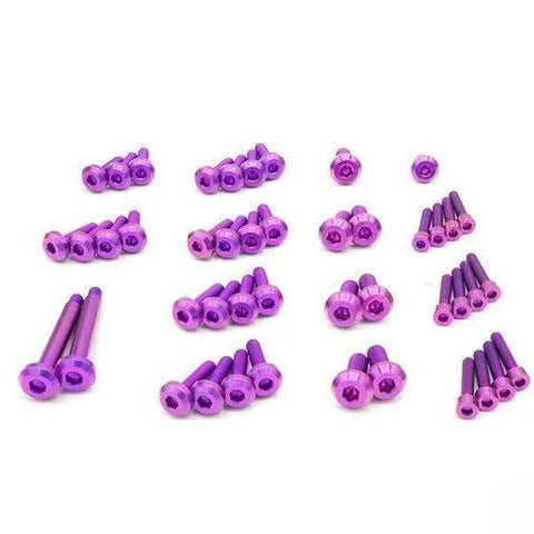 Dress Up Bolts Titanium Engine Kit without Coil Pack Cover | Nissan RB25 (NIS-053-Ti)