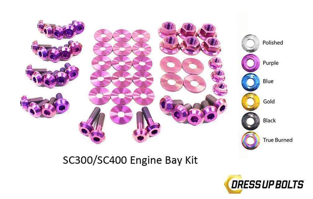 Lexus SC300/SC400 Titanium Dress Up Bolts Engine Bay Kit