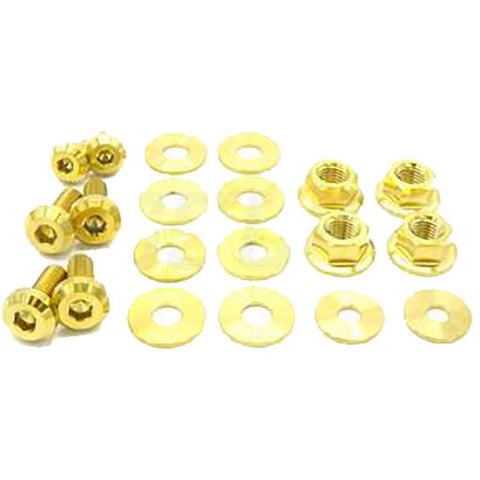 Dress Up Bolts Titanium Hardware Hood Kit | 2015-2021 Volkswagen GTI (VKW-002-Ti)