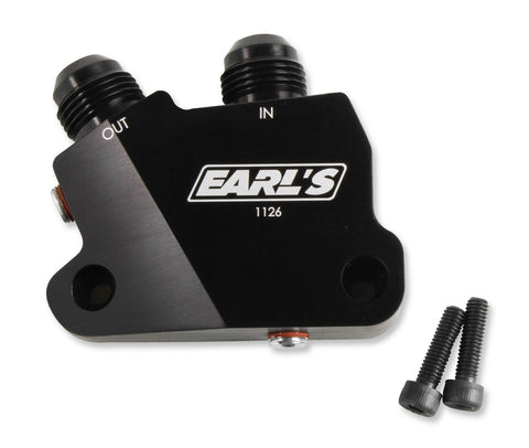 Earl's Performance Gm LT Engine Oil Cooler Adapter  (1126ERL)