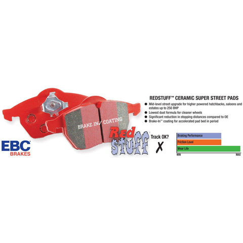 EBC Redstuff Rear Brake Pads | Multiple Mercedes-Benz Fitments (DP32157C)