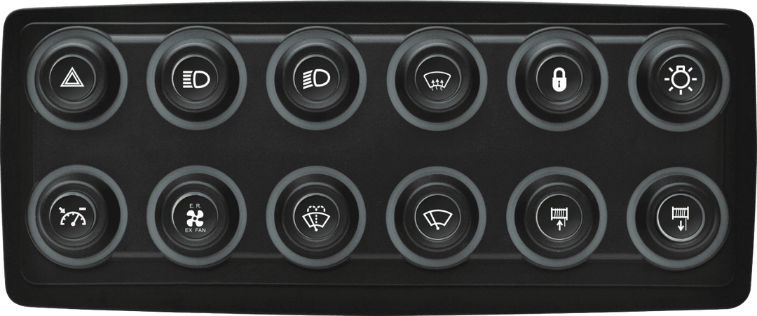 ECUMaster 12 Button CAN Keypad (ECUKB12) – MAPerformance