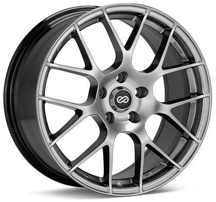 Raijin 18x8 42mm Inset 5x120 Bolt Pattern 72.6 Bore Diamter Hyper Silver Wheel by Enkei - Modern Automotive Performance

