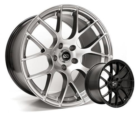 Black Raijin Wheels by Enkei 18 x 9.5; +35; 5x120, 72.6 bore (BMW Fitment) (4678951235BK) - Modern Automotive Performance
