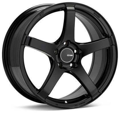 Kojin 18x8.5 50mm Inset 5x114.3 Bolt Pattern 72.6mm Bore Dia Matte Black Wheel by Enkei - Modern Automotive Performance

