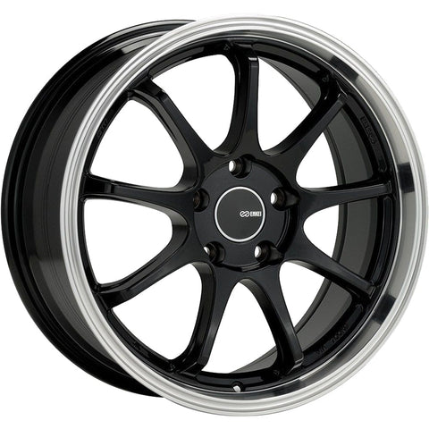 Enkei Tenjin Black w/ Machined Lip 17x9 | 5x100 (478-790-8045BK)