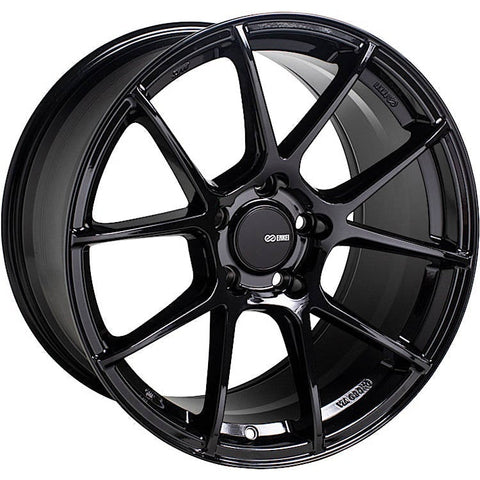 Enkei TSV 5x112 18" Wheels in Gloss Black