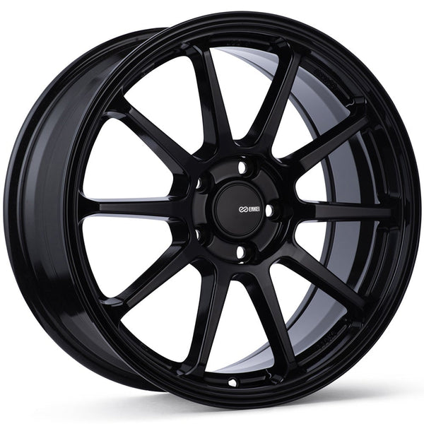 No.961　SMACK　ブラックポリッシュ　17インチホイール　ENKEI製　17×7J　5穴　タイヤ付　2019年製　4本 Enkei T6S 17x8 45mm Offset 5x100 Bolt Pattern 72.6 Bore Matte