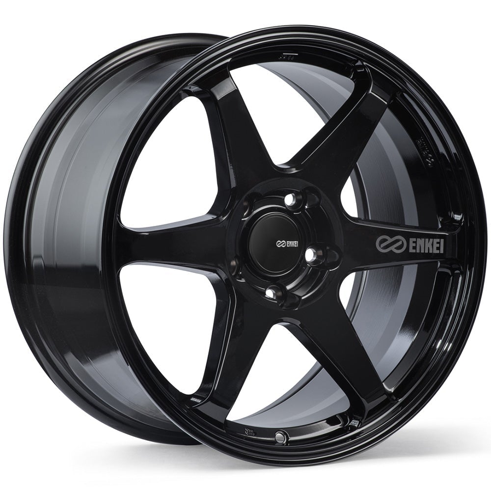 Enkei T6R Gloss Black 18x8 | 5x114.3 (539-880-6540BK) – MAPerformance