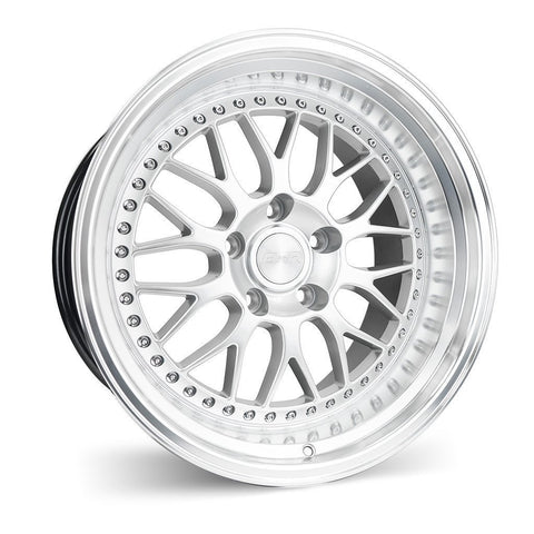 ESR Wheels SR01 Hypersilver w/ Machined Lip 19x8.5 | 5x120 (98552030 SR01HS-ML)