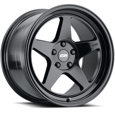 ESR Gloss Black CR5 18x10.5 5x4.5 15mm Wheel (80551415 CR5GBLK)