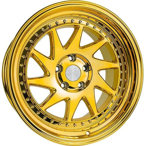 ESR Gold Chrome SR09 18x8.5 5x105 30mm Wheel (88550030 SR09GLCHR 5X105)