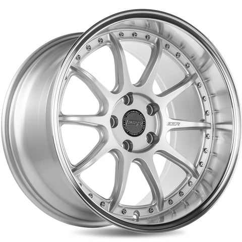 ESR Wheels CS12 Hypersilver w/ Machined Lip 19x10.5 | 5x120.65 (90552022 CS12HS-ML 5X1206)