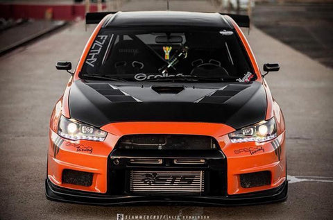 ETS Intercooler Upgrade Kit w/ Wrinkle Black Piping | 2008-2015 Mitsubishi Evo X (100-10-IC)