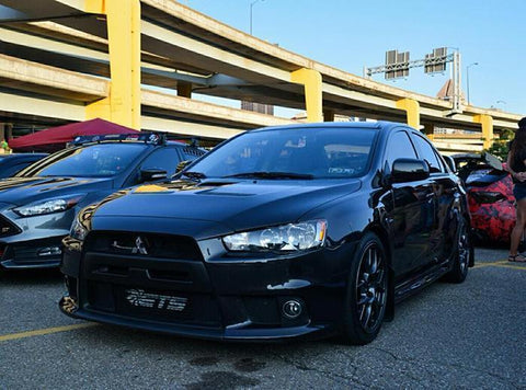 ETS Intercooler Upgrade Kit w/ Wrinkle Black Piping | 2008-2015 Mitsubishi Evo X (100-10-IC)