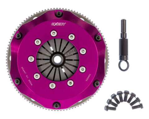 Exedy Hyper Twin Carbon-R Clutch Rigid Disc Push Type Cover w/FW Bolts | 1999-2002 Nissan Silvia L4 (NM022SBMC)