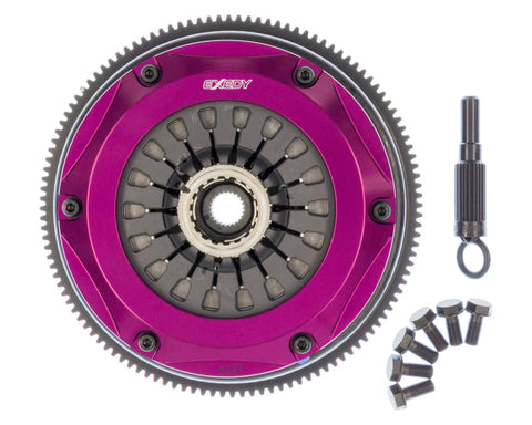 Exedy Hyper Twin Cerametallic Clutch Sprung Center Disc Pull Type | 1999-2002 Nissan Skyline GTR L6 (NM052SD)
