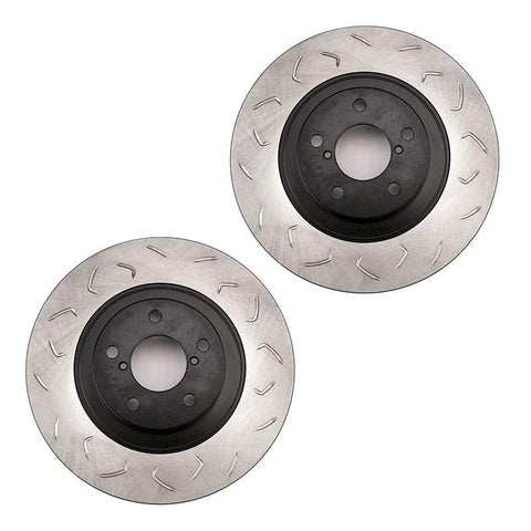 FactionFab Swept Slot Bi-Directional Rotor Front | 2009-2014 Subaru WRX (1.10037.1)