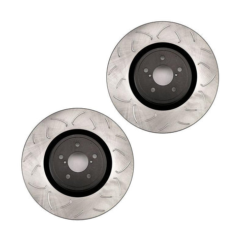FactionFab Swept Slot Bi-Directional Rotor Front | 2004 Subaru STI (1.10039.1)