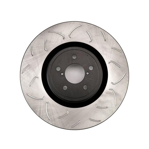 FactionFab Swept Slot Bi-Directional Rotor Front | 2004 Subaru STI (1.10039.1)