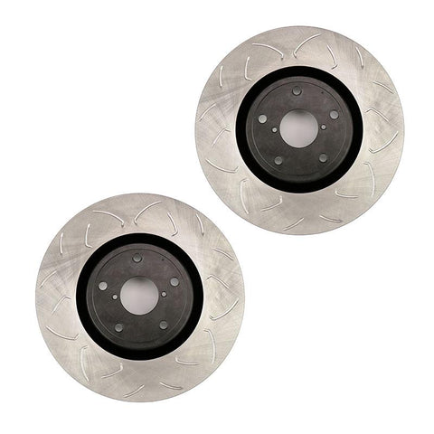 FactionFab Swept Slot Bi-Directional Rotor Front | 2005-2017 Subaru STI (1.10041.1)