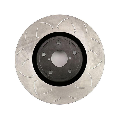 FactionFab Swept Slot Bi-Directional Rotor Front | 2005-2017 Subaru STI (1.10041.1)
