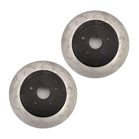 FactionFab Swept Slot Bi-Directional Rotor Rear | 2005-2007 Subaru STI (1.10042.1)