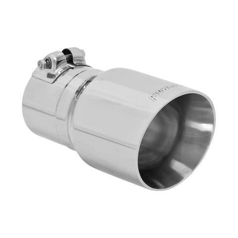 Flowmaster 4.0" Angle Cut Clamp-On Exhaust Tip - 3.0" Inlet / 7.0" Length (15377)