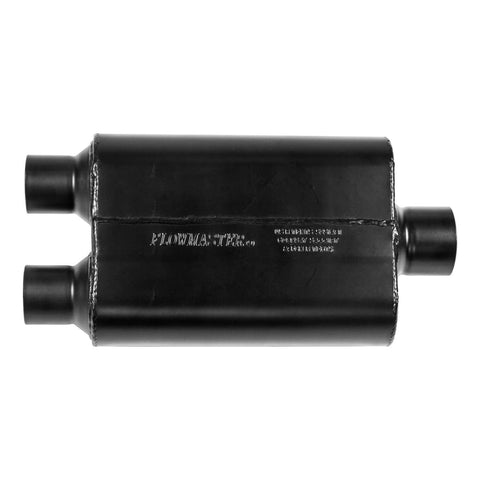 Flowmaster 40 Series Muffler - 2.5" Dual In / 3.0" Center Out - 19"x9.75"x4" (425403)