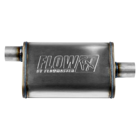Flowmaster FlowFX Muffler - 2.25" Offset Inlet / Center Outlet - 20x4x9" Size (71225)