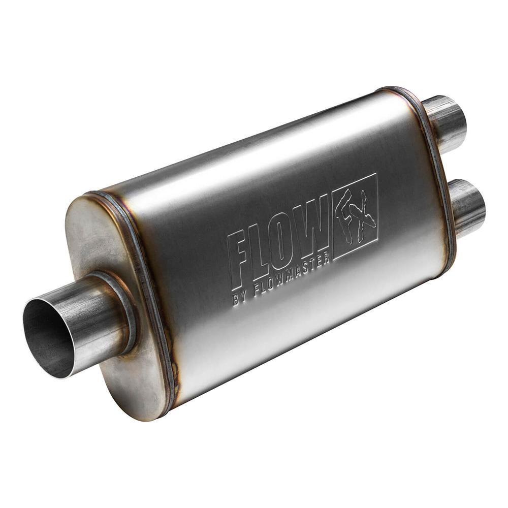 Flowmaster Flow FX Muffler - 72198 Series, 409 Stainless Steel, Natural Finish