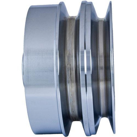 Fluidampr Chrome Performance Damper | Ford Flathead V8 w/ Wide Belt Pulley (550203)