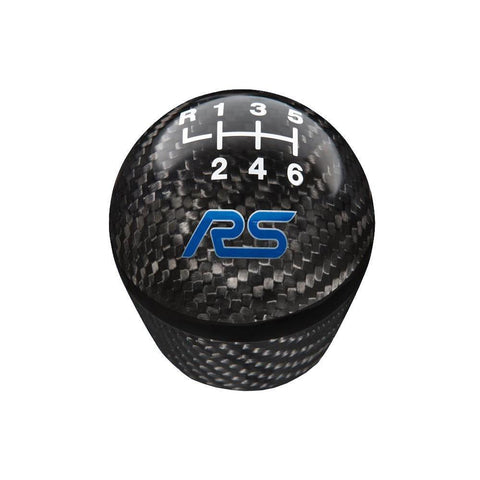Ford Performance 6-Speed Carbon Fiber Shift Knob  w/ RS Logo | 2016-2018 Ford Focus RS (M-7213-FRSCF)