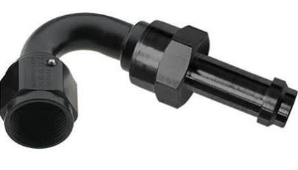 Fragola Black Straight EZ Street Hose End (750106-BL)