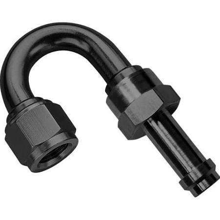 Fragola Black Straight EZ Street Hose End (750106-BL)