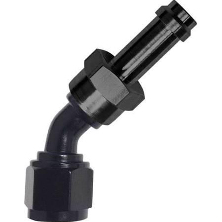 Fragola Black Straight EZ Street Hose End (750106-BL)