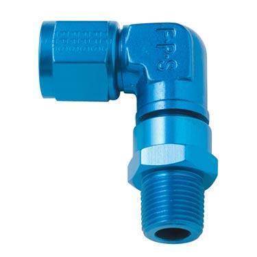 Fragola -4AN Female to 1/4" NPT Male 90 Degree Swivel Fitting (499444)