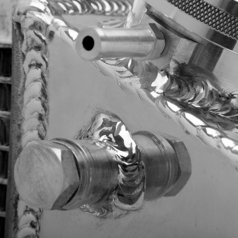 Frostbite Aircraft Polished Aluminum Radiator 4 Row | Multiple Fitments (FB137)