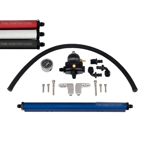 Fuel Injector Clinic Complete DSM Fuel Rail Kit with -8 AN Inlet & -6 AN Return Fittings | 1990-1999 Mitsubishi Eclipse/Plymouth Laser/Eagle Talon (FKT DSM -8)