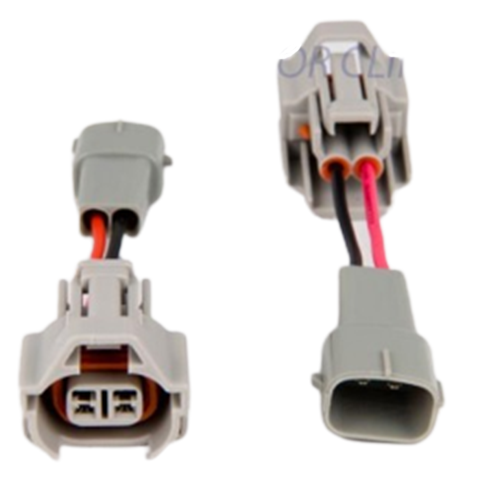 Fuel Injector Clinic Set of 6 Denso [Female] to Toyota [Male] Injector Plug Adapters (PADPDtoT6)