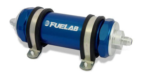 Fuelab 828 Series In-Line Fuel Filter - 5" Element - 40 Micron/Stainless