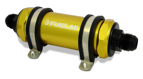 Fuelab 828 Series In-Line Fuel Filter - 5" Element - 40 Micron/Stainless