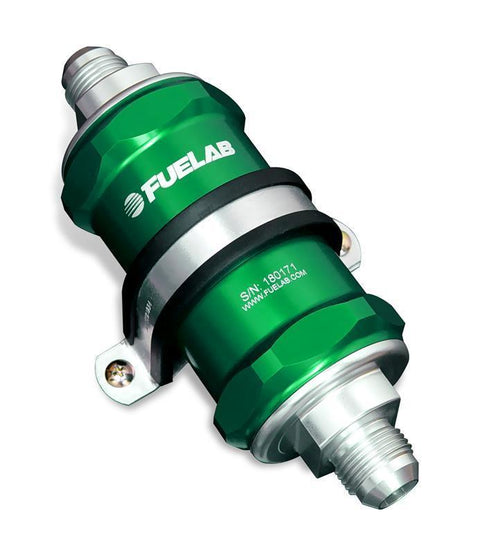 Fuelab 848 Series In-Line Filter w/ Check Valve - 3" Element - 40 Micron/Stainless (84810)