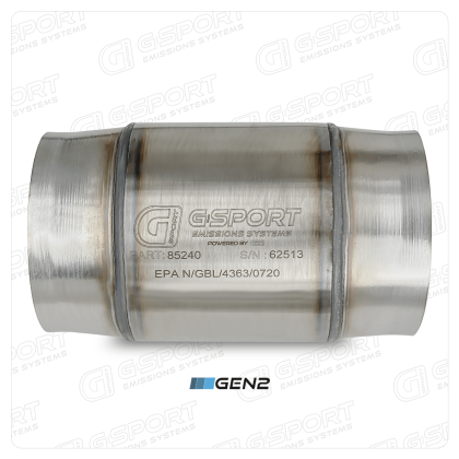 GESI G-Sport 400 CPSI GEN 2 EPA Compliant 4.0in Inlet/Outlet Catalytic Converter (85240)