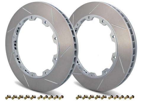 Girodisc 2pc Rear Rotor Ring Replacements | 2008-2015 Mitsubishi Evo X (D2-047)