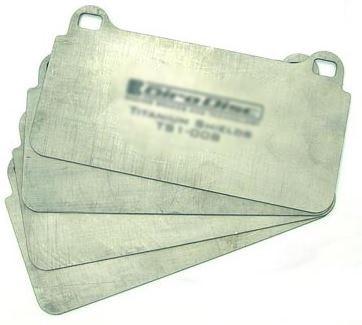 Girodisc Front Titanium Pad Shields | 2004-2007 Subaru Impreza STI (TS1-1001)
